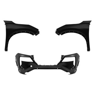 Replace® - 3-Piece (Front Bumper Cover, Driver and Passenger Side Fender) (CAPA Certified)