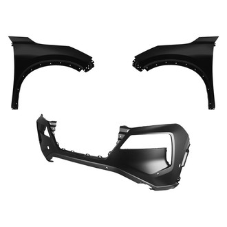 Replace® - 3-Piece (Front Bumper Cover, Driver and Passenger Side Fender) (CAPA Certified)