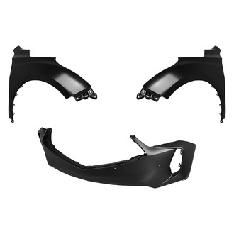 Replace® - 3-Piece (Front Bumper Cover, Driver and Passenger Side Fender) (CAPA Certified)