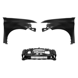 Replace® - 3-Piece (Front Bumper Cover, Driver and Passenger Side Fender) (CAPA Certified)