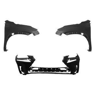 Replace® - 3-Piece (Front Bumper Cover, Driver and Passenger Side Fender) (CAPA Certified)