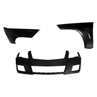 Replace® BNDL-243360 - 3-Piece (Front Bumper Cover, Driver and Passenger Side Fender) (CAPA Certified)