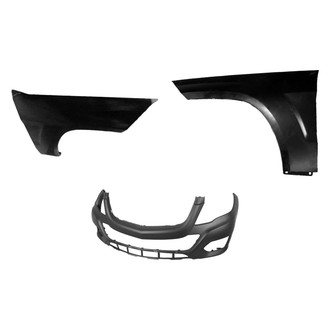 Replace® - 3-Piece (Front Bumper Cover, Driver and Passenger Side Fender) (CAPA Certified)