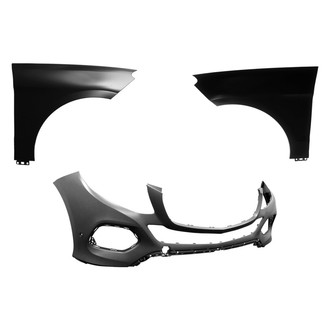 Replace® - 3-Piece (Front Bumper Cover, Driver and Passenger Side Fender) (CAPA Certified)