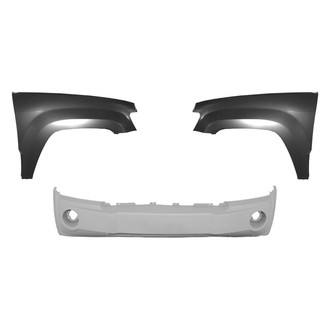 Replace® - 3-Piece (Front Bumper Cover, Driver and Passenger Side Fender) (Platinum Plus)