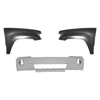 Replace® - 3-Piece (Front Bumper Cover, Driver and Passenger Side Fender) (Platinum Plus)
