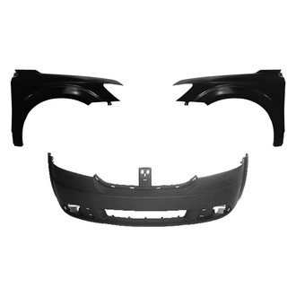 Replace® - 3-Piece (Front Bumper Cover, Driver and Passenger Side Fender) (Platinum Plus)