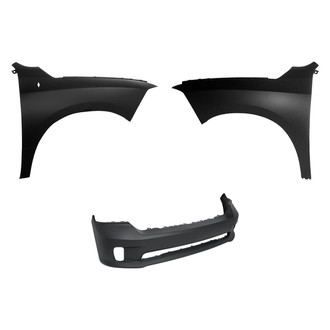 Replace® - 3-Piece (Front Bumper Cover, Driver and Passenger Side Fender) (Platinum Plus)