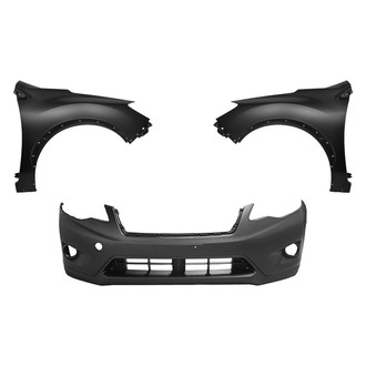 Replace® - 3-Piece (Front Bumper Cover, Driver and Passenger Side Fender) (Platinum Plus)