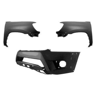 Replace® - 3-Piece (Front Bumper Cover, Driver and Passenger Side Fender) (Platinum Plus)