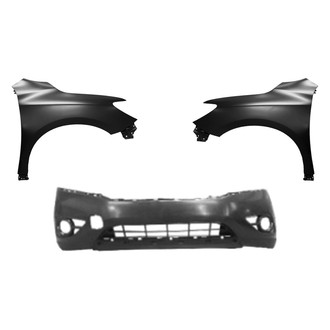 Replace® - 3-Piece (Front Bumper Cover, Driver and Passenger Side Fender) (Platinum Plus)