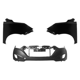 Replace® - 3-Piece (Front Bumper Cover, Driver and Passenger Side Fender) (Brand New OE)
