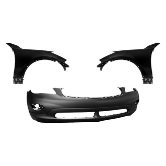Replace® - 3-Piece (Front Bumper Cover, Driver and Passenger Side Fender) (Brand New OE)