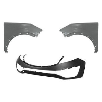 Replace® - 3-Piece (Front Bumper Cover, Driver and Passenger Side Fender) (Brand New OE)