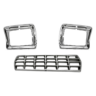 Replace® - 3-Piece (Grille, Driver and Passenger Side Headlight Bezel) (Standard Line)