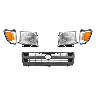 Replace® - 5-Piece Kit (Driver and Passenger Side Headlights, Grille, Driver and Passenger Side Turn Signal/Corner Lights) (Standard Line)