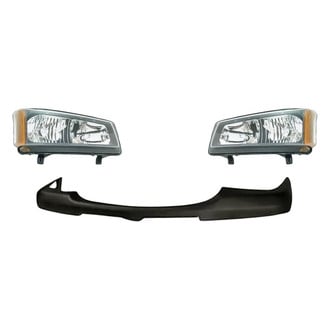 Replace® - 3-Piece Kit (Driver and Passenger Side Headlights, Front Upper Bumper Cover) (Standard Line)