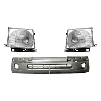 Replace® - 3-Piece Kit (Driver and Passenger Side Headlights, Front Bumper Cover) (Standard Line)