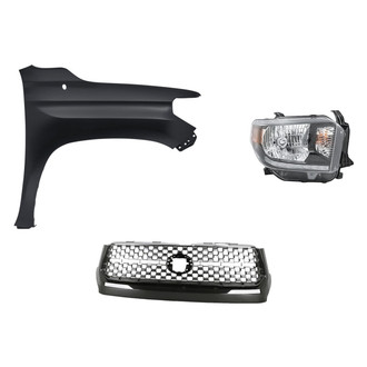 Replace® - 3-Piece Kit (Passenger Side Headlight, Grille, Front Passenger Side Fender) (Standard Line)