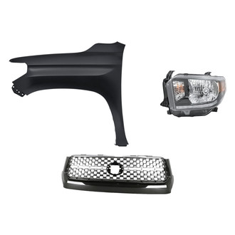 Replace® - 3-Piece Kit (Driver Side Headlight, Grille, Front Driver Side Fender) (Standard Line)