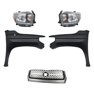 Replace® - 5-Piece Kit (Driver and Passenger Side Headlights, Grille, Driver and Passenger Side Fenders) (Standard Line)