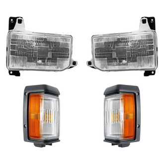 Replace® - 4-Piece Kit (Driver and Passenger Side Headlights, Driver and Passenger Side Turn Signal/Corner Lights) (Standard Line)