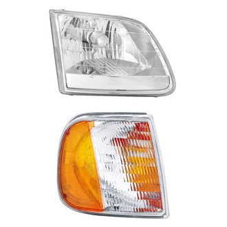 Replace® - 2-Piece Kit (Passenger Side Headlight, Passenger Side Turn Signal/Corner Light) (Standard Line)