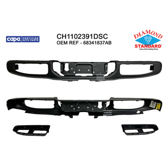 Replace® - Rear Step Bumper Face Bar (Diamond Standard Line)