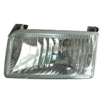 Replace® - Driver and Passenger Side Chrome Euro Headlights