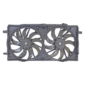 Replace® - Radiator and Condenser Fan Assembly with Two Fans