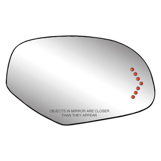 Replace® - Passenger Side Power Mirror Glass (Heated) (Standard Line)