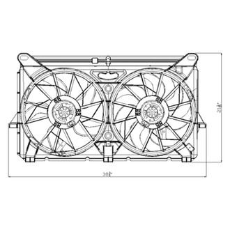 Replace® - Radiator Fan Assembly