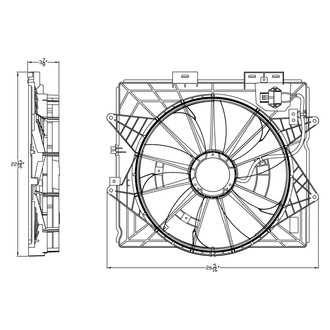 Replace® - Engine Cooling Fan Assembly