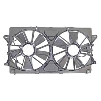 Replace® - Radiator and Condenser Fan Assembly with Two Fans