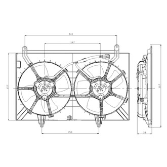 Replace® - Radiator Fan Assembly