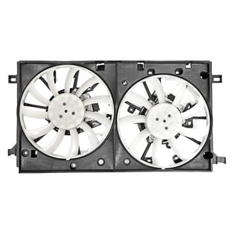 Replace® - Radiator and Condenser Fan Assembly with Two Fans