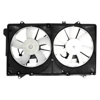 Replace® - Radiator and Condenser Fan Assembly with Two Fans