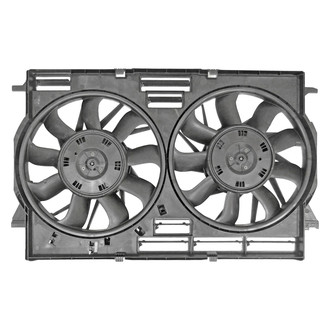 Replace® - Radiator and Condenser Fan Assembly with Two Fans