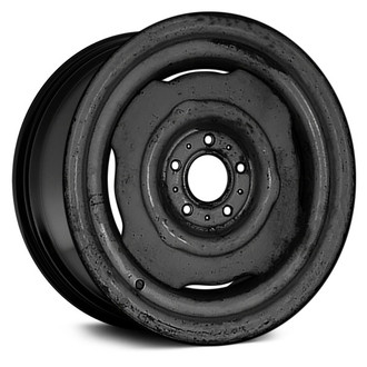 Replace® - Black 15x6 Steel Factory Wheel - Remanufactured