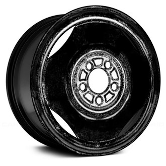 Replace® - 4-Slot Black 16x4 Steel Factory Wheel - Remanufactured