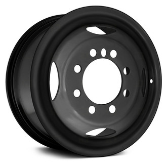 Replace® - 4-Slot Black 16x6 Steel Factory Wheel - Remanufactured