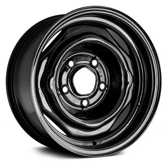 Replace® - 4-Slot Black 14x6 Steel Factory Wheel - Remanufactured