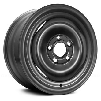 Replace® - 4-Slot Black 15x6 Steel Factory Wheel - Remanufactured