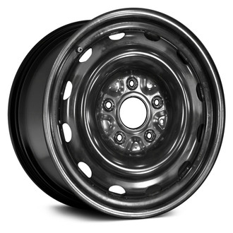 Replace® - 12-Slot Black 16x6.5 Steel Factory Wheel - Remanufactured