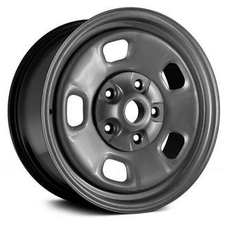 Replace® - 5-Slot Black 17x7 Steel Factory Wheel - Remanufactured