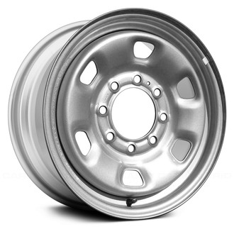Replace® - 6-Slot Silver 17x7.5 Steel Factory Wheel - Remanufactured