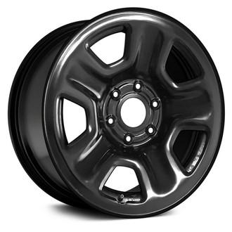 Replace® - 5-Spoke Black 18x7.5 Steel Factory Wheel - Remanufactured
