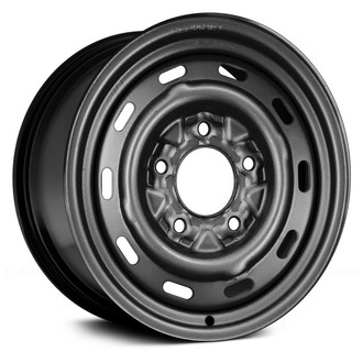 Replace® - 10-Slot Black 15x6 Steel Factory Wheel - Remanufactured