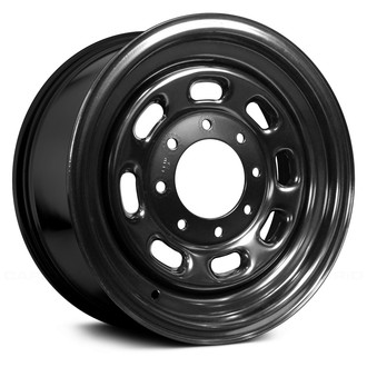 Replace® - 8-Slot Black 16x7 Steel Factory Wheel - Remanufactured