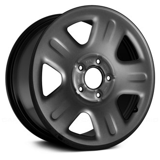 Replace® - 5-Spoke Black 16x7 Steel Factory Wheel - Remanufactured